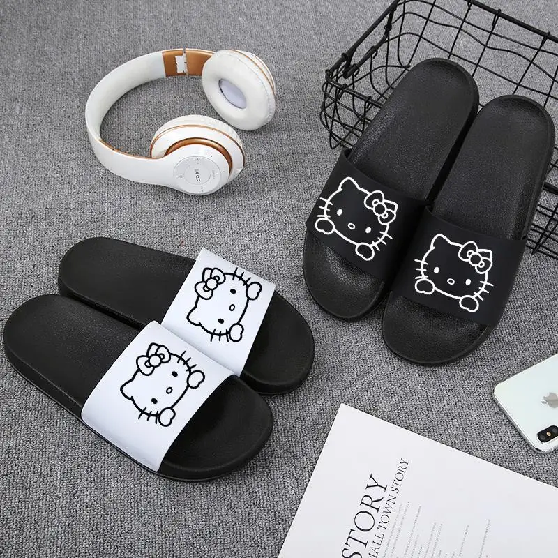 Kawaii Sanrio Anime Couple Slippers Cute Hello Kitty Cartoon Summer Soft Soft Bathroom Anti Slip Stay At Home Sandals Gift Girl
Kawaii Sanrio Anime Couple Slippers Cute Hello Kitty Cartoon Summer Soft Soft Bathroom Anti Slip Stay At Home Sandals Gift Girl