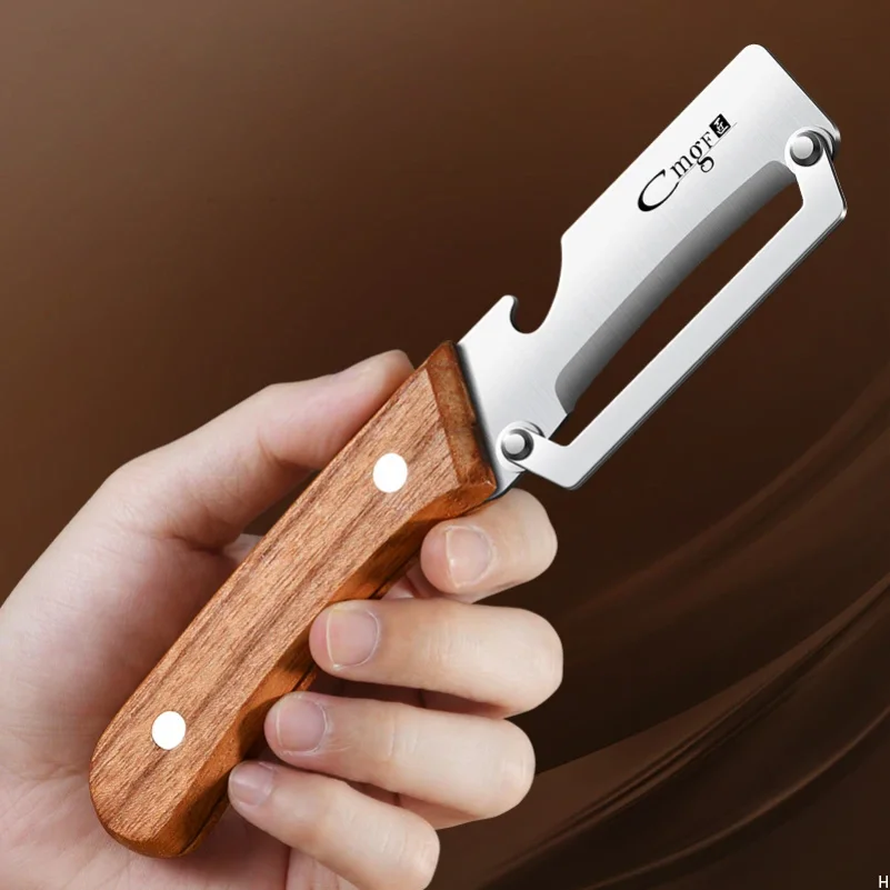 1pcs Stainless steel peeler with wooden handle for peeling and slicing fruits and vegetables | Durable and smooth operation
1pcs Stainless steel peeler with wooden handle for peeling and slicing fruits and vegetables | Durable and smooth operation