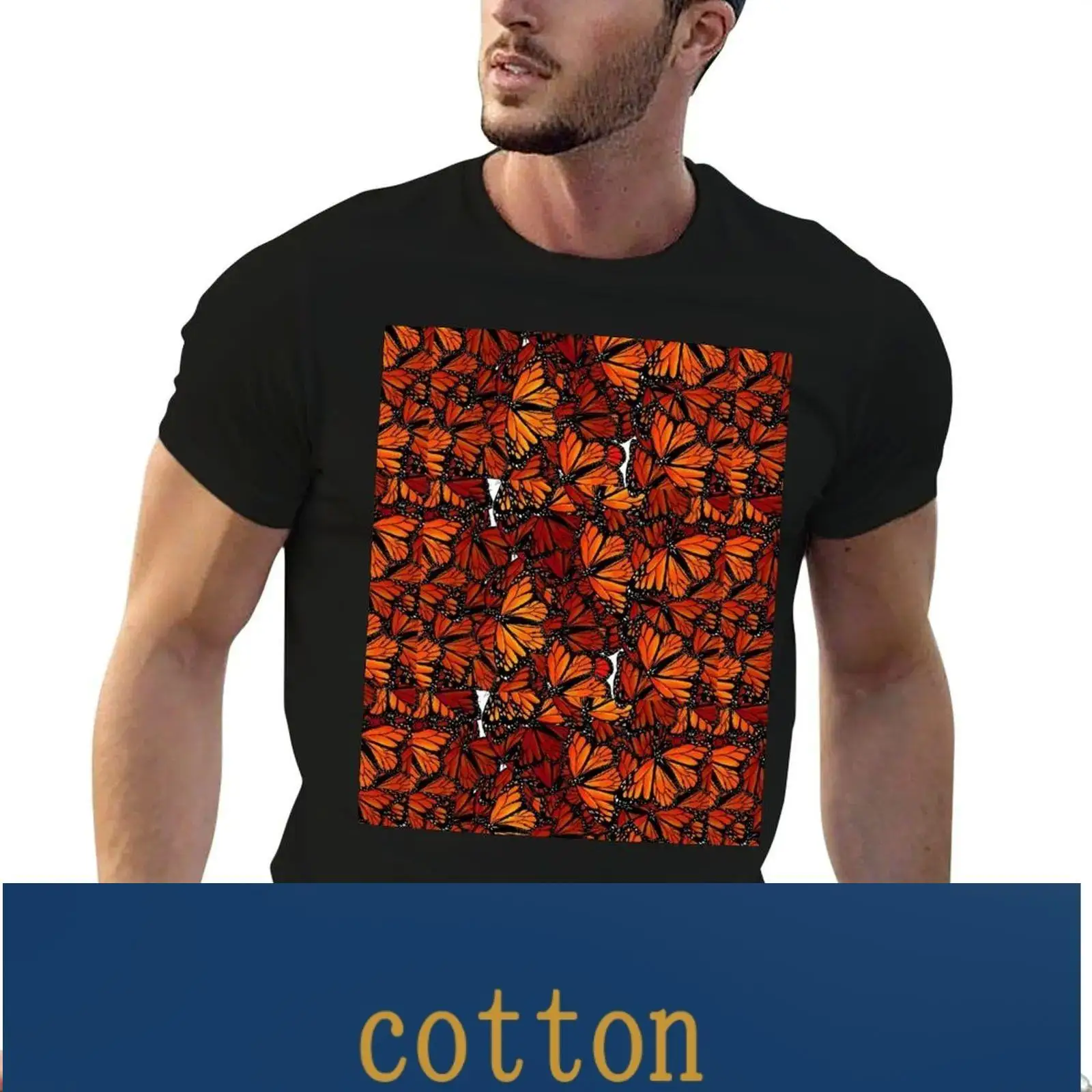 American Pure Cotton T-shirt Jewelry Monarch Butterfly Dress T-shirt Animation Clothing Pure Cotton Printing Non-mainstream
American Pure Cotton T-shirt Jewelry Monarch Butterfly Dress T-shirt Animation Clothing Pure Cotton Printing Non-mainstream