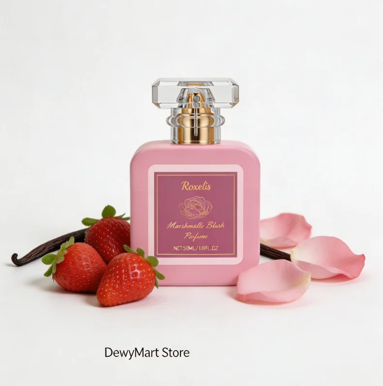 Roxelis Marshmallow Blush Perfume, Sweet Strawberry & Vanilla Scent Long-Lasting Floral Fragrance for Women
Roxelis Marshmallow Blush Perfume, Sweet Strawberry & Vanilla Scent Long-Lasting Floral Fragrance for Women