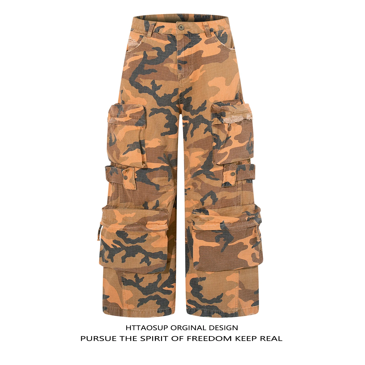 HTTAOSUP American Retro Camouflage Workwear Casual Pants Men Women Spring Autumn Trendy Brand Wide Leg Pants Multiple Pockets
HTTAOSUP American Retro Camouflage Workwear Casual Pants Men Women Spring Autumn Trendy Brand Wide Leg Pants Multiple Pockets