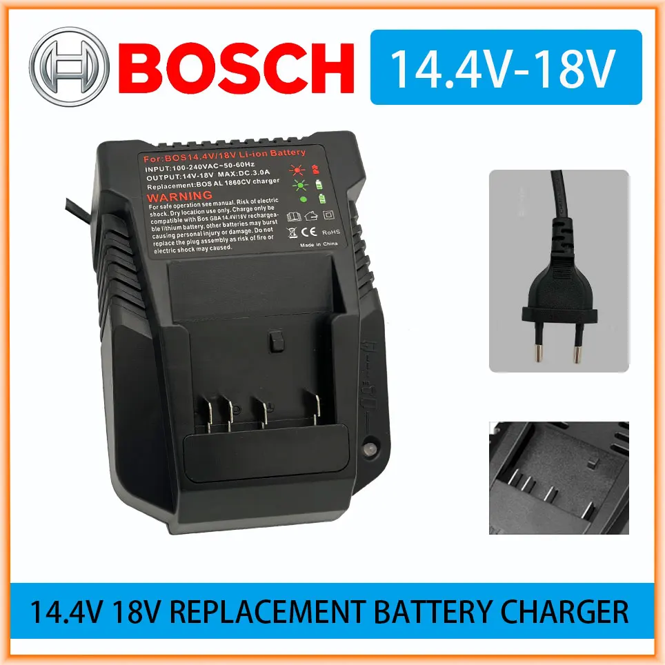 Bosch Tools Battery Charger For Bosch 14.4V 18V Replacement Battery BAT609 BAT609G BAT618 BAT618GAL1814CV AL1860CV BAT607G
Bosch Tools Battery Charger For Bosch 14.4V 18V Replacement Battery BAT609 BAT609G BAT618 BAT618GAL1814CV AL1860CV BAT607G