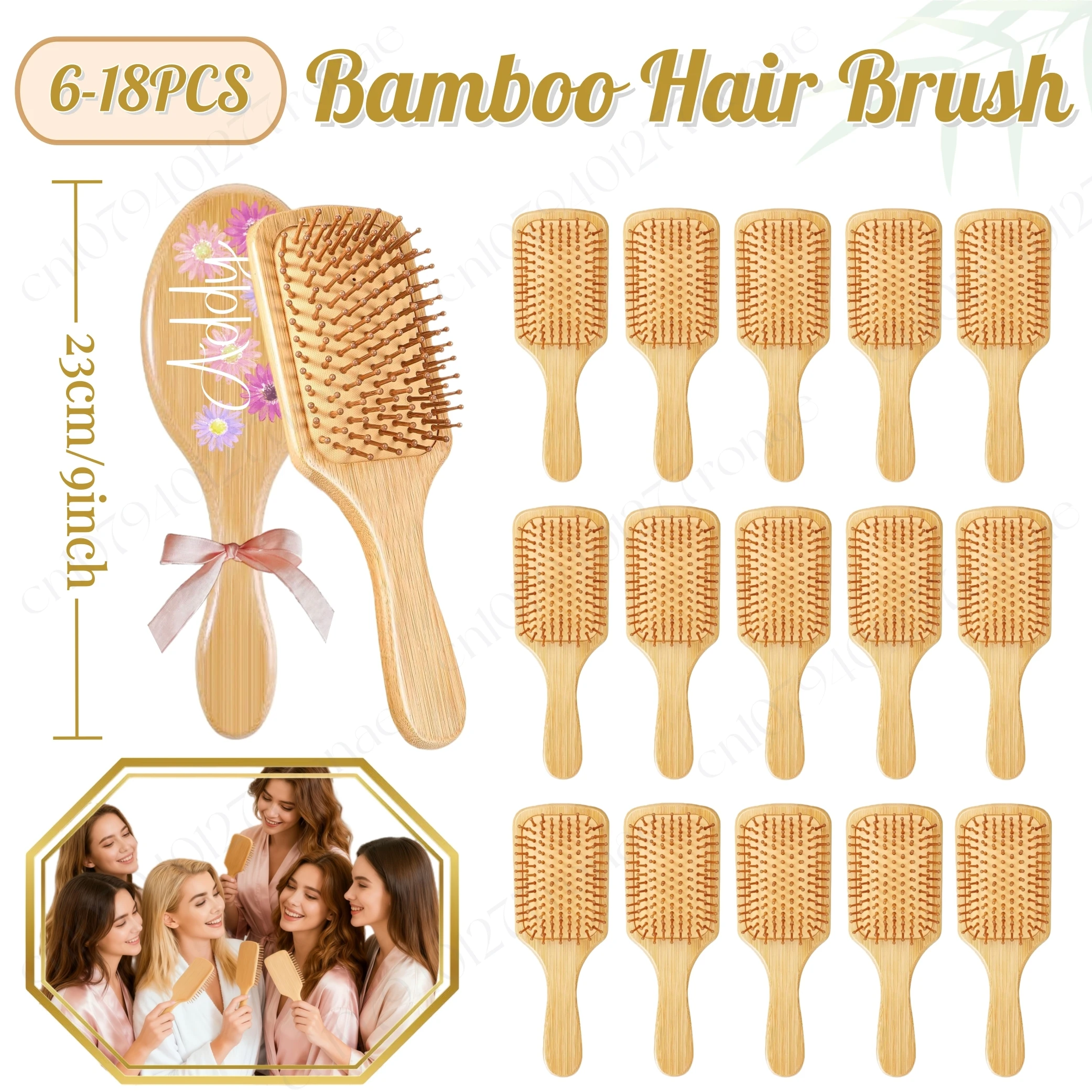 Бамбуковая щетка для волос для подружки невесты, дня рождения, бамбуковая щетина с круглым наконечником, легкая щетка для распутывания волос, 6-18 шт.
Бамбуковая щетка для волос для подружки невесты, дня рождения, бамбуковая щетина с круглым наконечником, легкая щетка для распутывания волос, 6-18 шт.