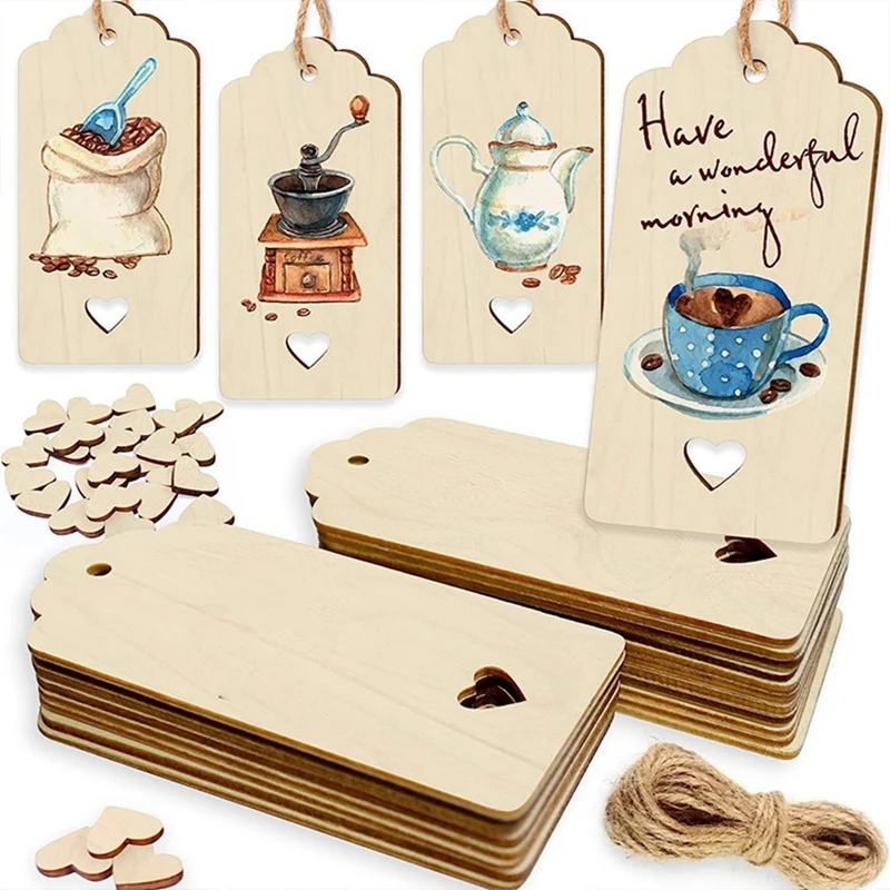 Wooden Tag Natural Pendant With Heart DIY Crafts Bookmark For Wedding Party Decoration Gift 96Piece
Wooden Tag Natural Pendant With Heart DIY Crafts Bookmark For Wedding Party Decoration Gift 96Piece