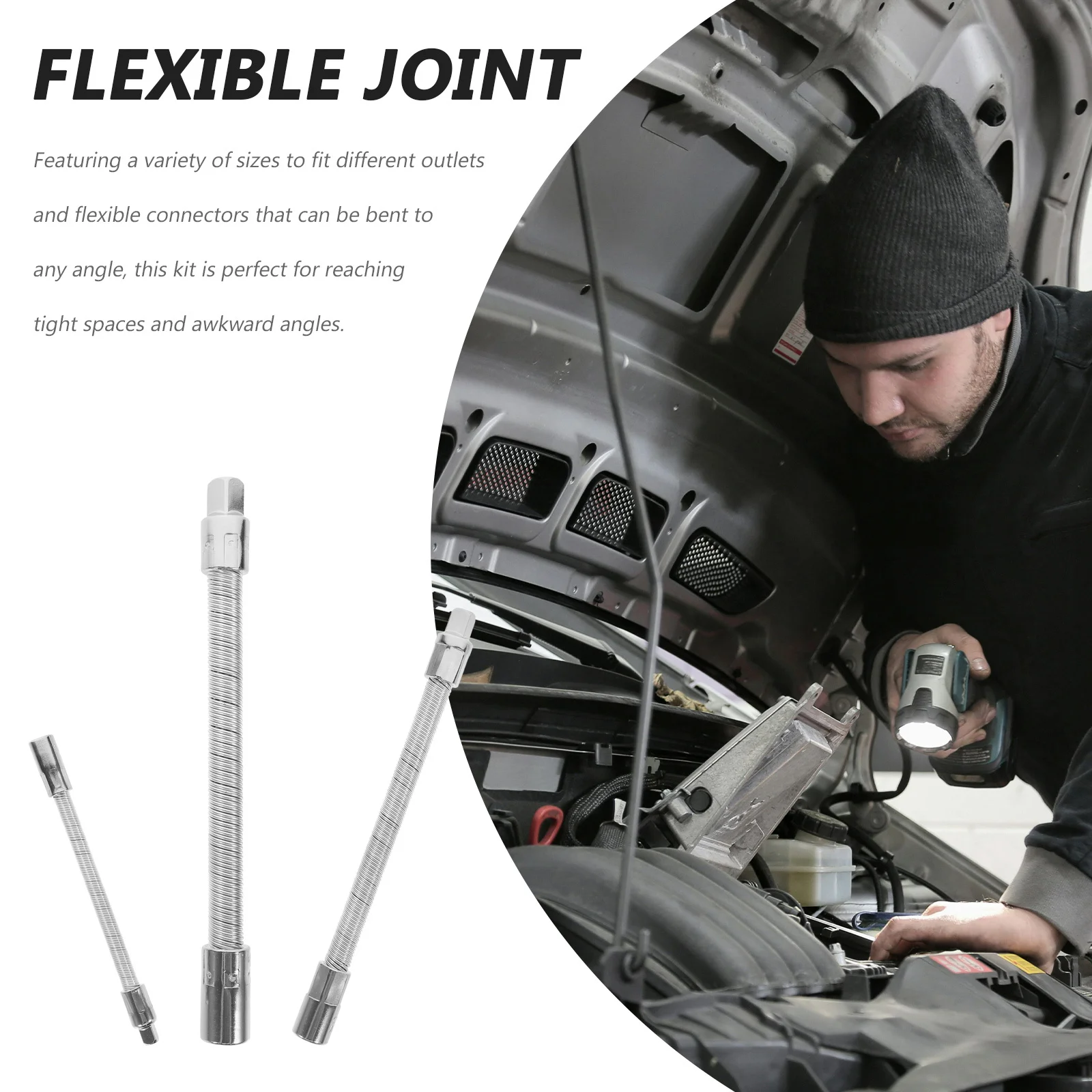 1 set Flexible Socket Extension Bar Set 1/4 3/8 1/2 Inch Bendable Shaft For Car Repair Diy Tools Hand Tool Accessories
1 set Flexible Socket Extension Bar Set 1/4 3/8 1/2 Inch Bendable Shaft For Car Repair Diy Tools Hand Tool Accessories