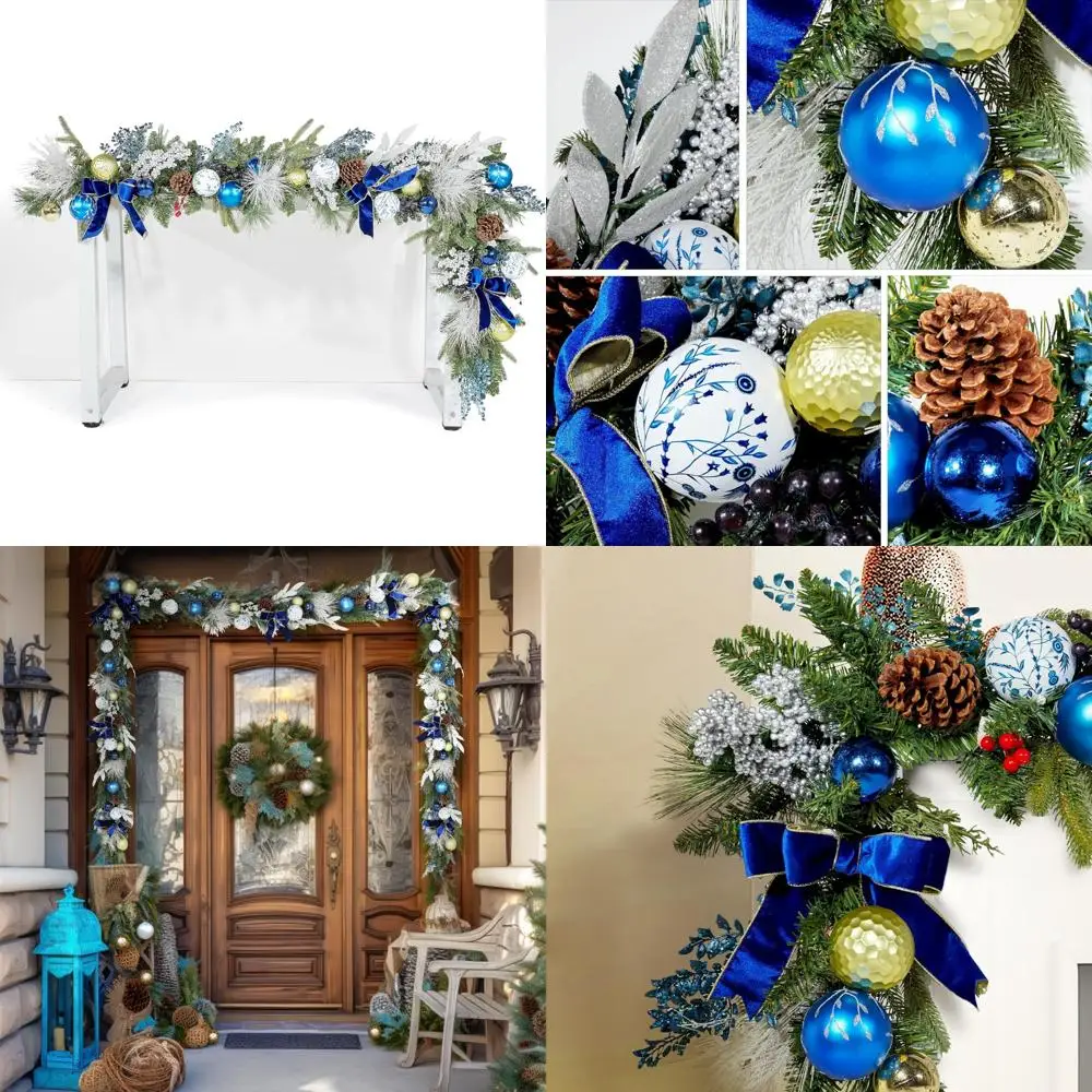 LED Lighted Christmas Garland, 6 Feet Blue & White, 50 Lights, Indoor/Outdoor Xmas Decoration
LED Lighted Christmas Garland, 6 Feet Blue & White, 50 Lights, Indoor/Outdoor Xmas Decoration