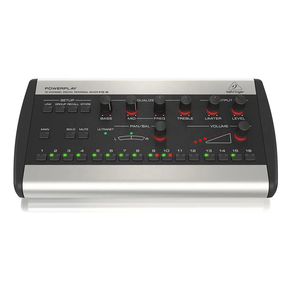 Behringer P16-M Personal Monitoring System 16-Channel Digital Mixer For Studio & Stage
Behringer P16-M Personal Monitoring System 16-Channel Digital Mixer For Studio & Stage