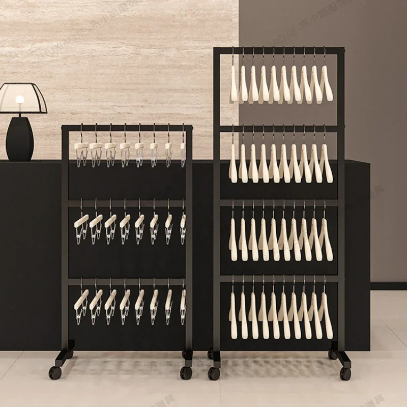 Hanger storage Floor-to-ceiling multi-layer storage Simple women's clothing store Clothes Finishing storage rack
Hanger storage Floor-to-ceiling multi-layer storage Simple women's clothing store Clothes Finishing storage rack