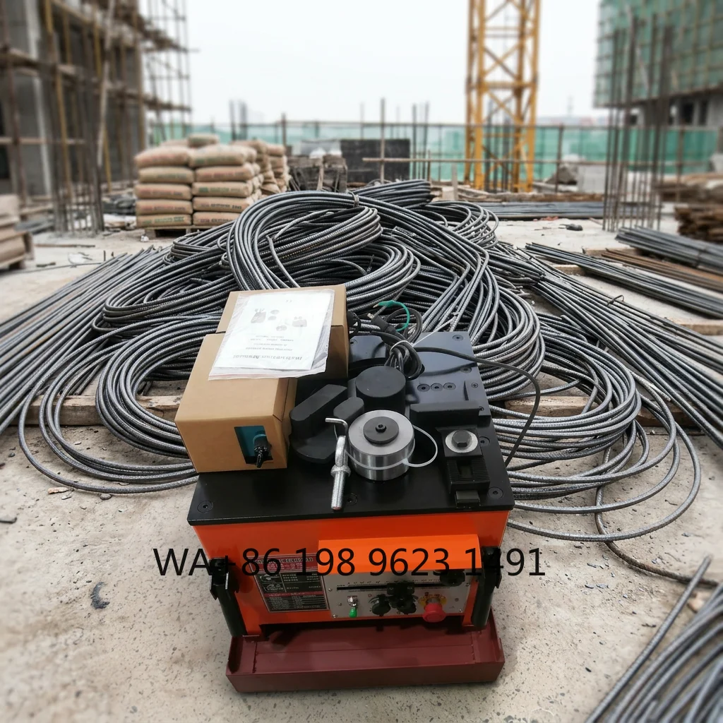 4kW Industrial Hydraulic Rebar Bending Equipment PLC Control Portable Stainless Steel Rebar Bender Automatic 25 Model Steel Rod
4kW Industrial Hydraulic Rebar Bending Equipment PLC Control Portable Stainless Steel Rebar Bender Automatic 25 Model Steel Rod