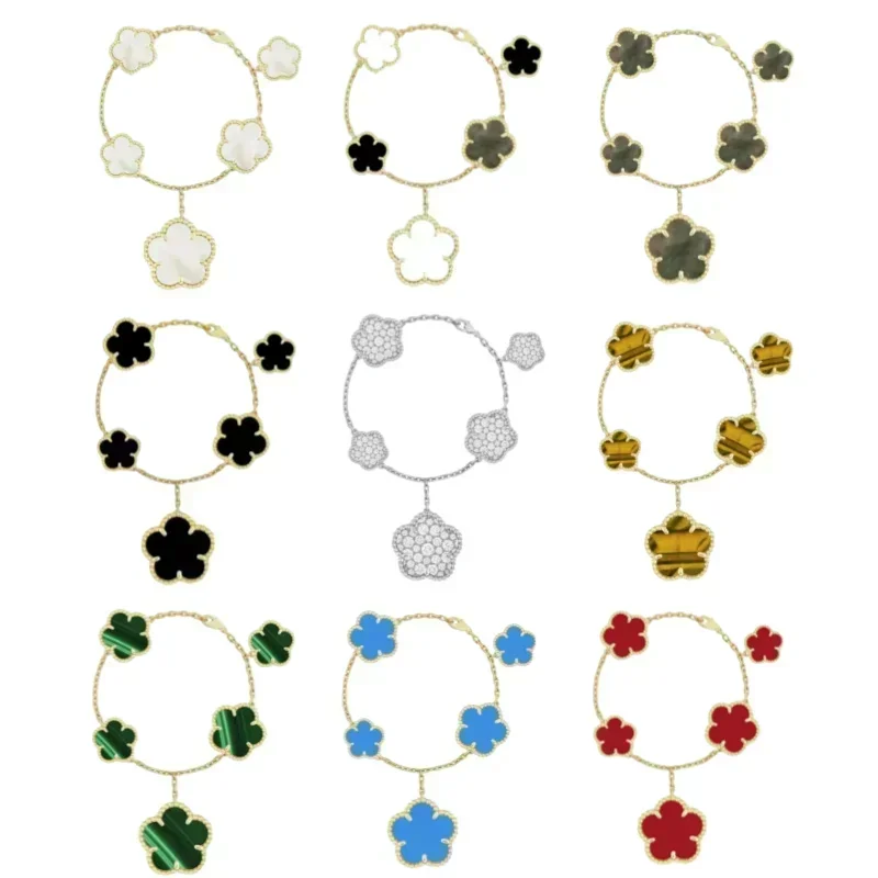 Hot Selling S925 Silver 4Leaf Grass Bracelet for Women's Luxury High Quality Jewelry Natural Mother Shell Diamond Gift Suit
Hot Selling S925 Silver 4Leaf Grass Bracelet for Women's Luxury High Quality Jewelry Natural Mother Shell Diamond Gift Suit