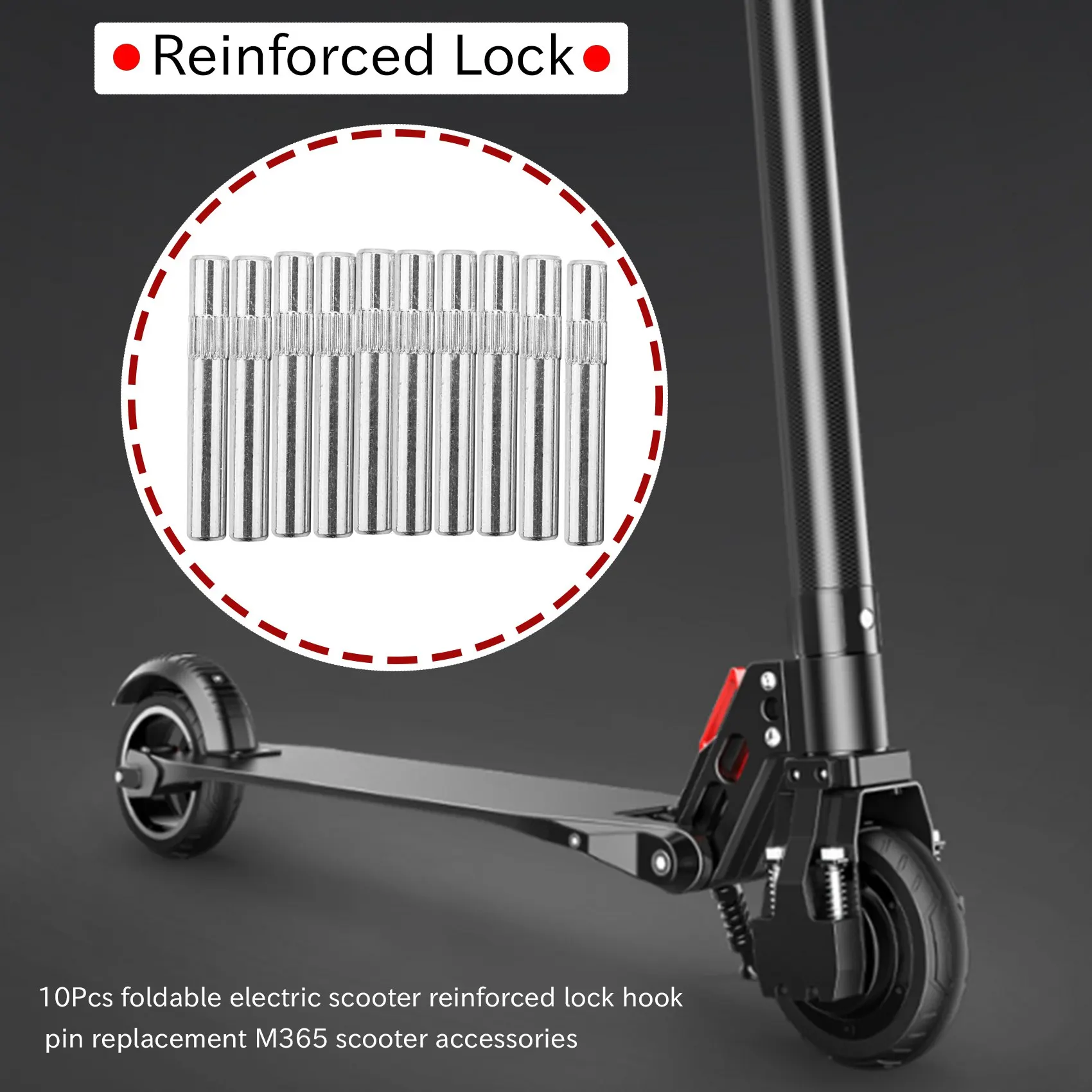 (ABYM) 10Pcs Foldable Electric Scooter Reinforced Locks Buckle Hooks Pin Replacement for M365 Scooter Accessories
(ABYM) 10Pcs Foldable Electric Scooter Reinforced Locks Buckle Hooks Pin Replacement for M365 Scooter Accessories