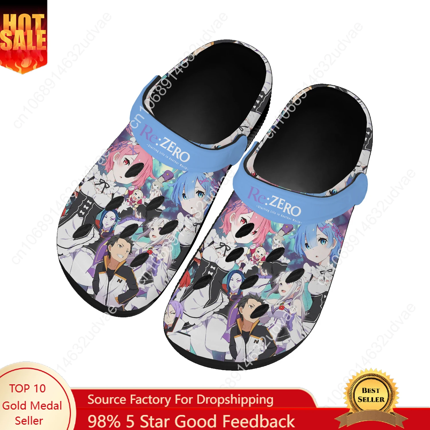 Re.Zero Re Water Shoes Mens Womens High Quality Fashion Home Garden Clogs Customizd Sandals Beach Breathable Hole Slippers
Re.Zero Re Water Shoes Mens Womens High Quality Fashion Home Garden Clogs Customizd Sandals Beach Breathable Hole Slippers