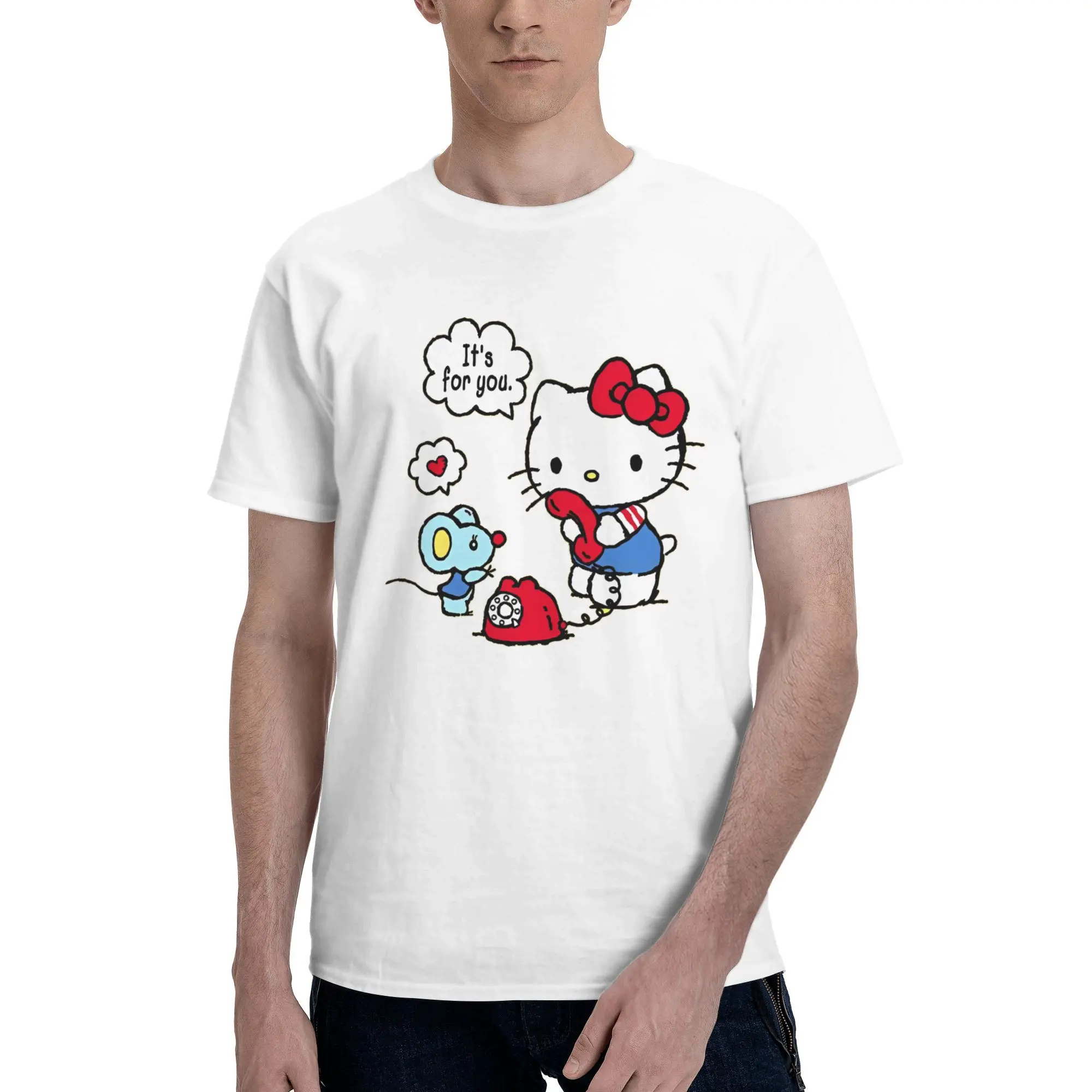 Hello Kitty Cotton T Shirt For Man Summer Japanese Vintage T Shirts O-Neck Hipster Tees Plus Size Print Tops
Hello Kitty Cotton T Shirt For Man Summer Japanese Vintage T Shirts O-Neck Hipster Tees Plus Size Print Tops
