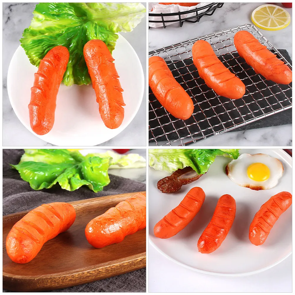5Pcs Simulated Hot Dog Fake Sausage Decorations Realistic Artificial Food Props Photography Restaurant Kitchen Display Decor
5Pcs Simulated Hot Dog Fake Sausage Decorations Realistic Artificial Food Props Photography Restaurant Kitchen Display Decor