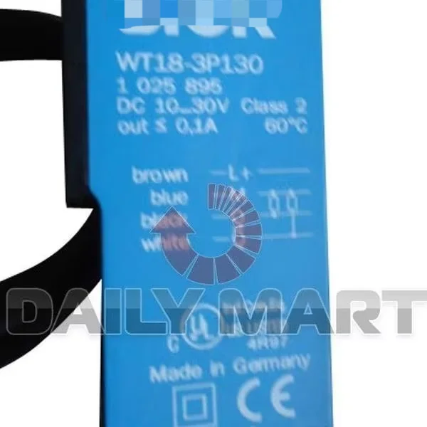 Новый фотоэлектрический датчик приближения Wt18-3p130 Plc, Pnp 2 м, новый оригинальный запас
Новый фотоэлектрический датчик приближения Wt18-3p130 Plc, Pnp 2 м, новый оригинальный запас