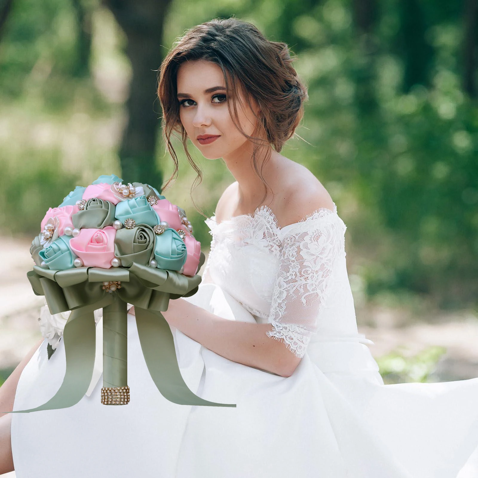 Green and Pink Bride and Bridesmaid Bridal wedding Bouquet
Green and Pink Bride and Bridesmaid Bridal wedding Bouquet