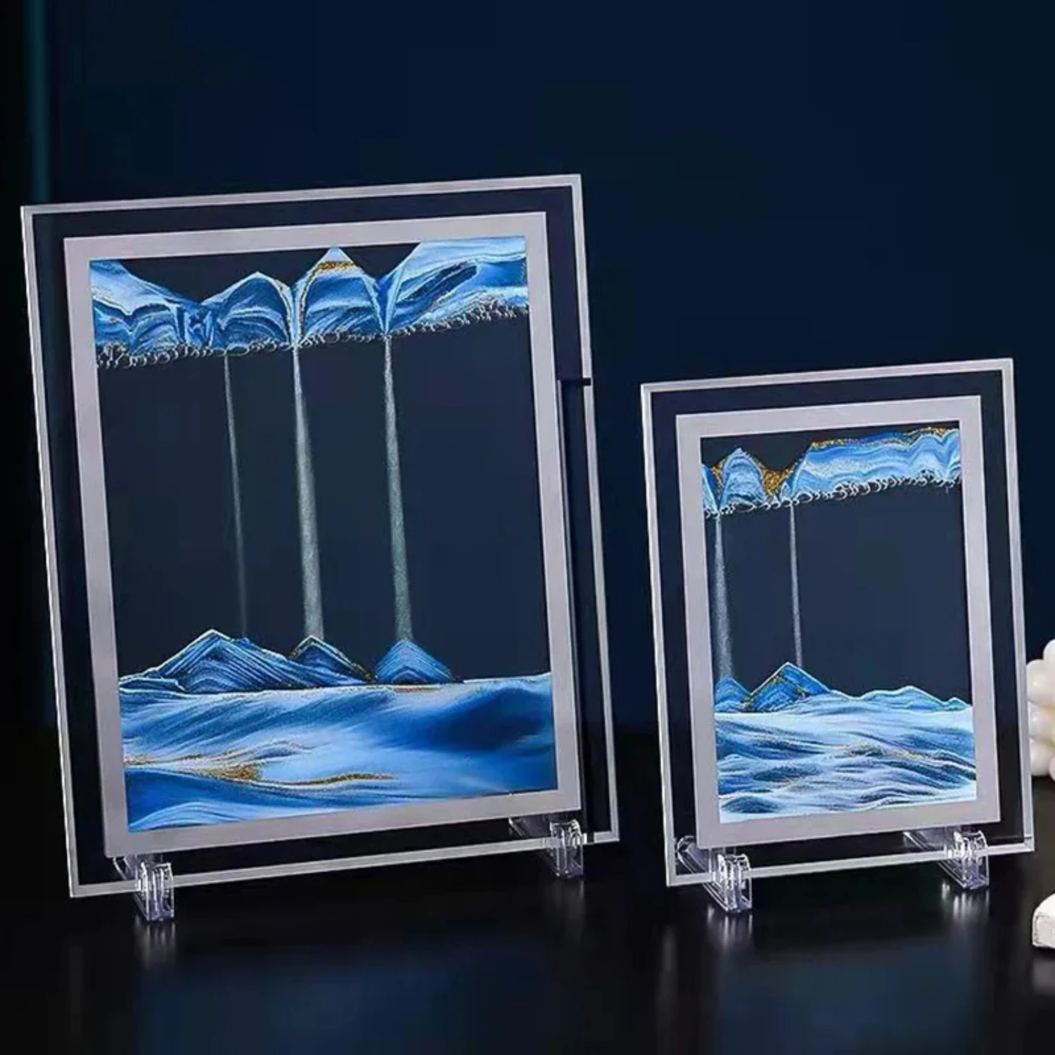 Moving Sand Art Picture 3D Hourglass Deep Sea Sandscape In Motion Display Flowing Sand Painting Home Office Decor Accessories
Moving Sand Art Picture 3D Hourglass Deep Sea Sandscape In Motion Display Flowing Sand Painting Home Office Decor Accessories