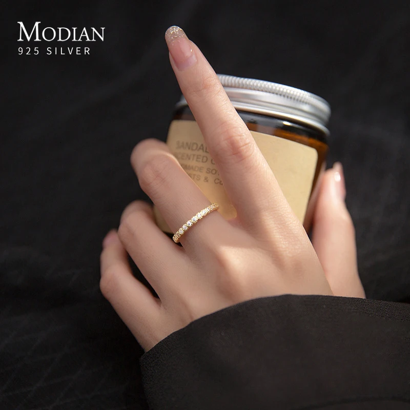 MODIAN Настоящее Стерлинговое Серебро 925 пробы, модные круглые циркониевые штабелируемые кольца вечности для женщин, повседневные офисные изящные ювелирные изделия
MODIAN Настоящее Стерлинговое Серебро 925 пробы, модные круглые циркониевые штабелируемые кольца вечности для женщин, повседневные офисные изящные ювелирные изделия