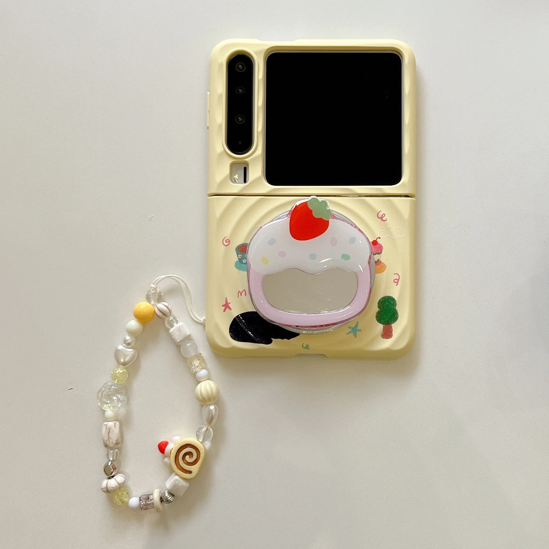 Cake Phone Stand Case for Samsung Galaxy Z Flip 7 6 5 4 Protective Back Cover for ZFlip5 ZFlip6 ZFlip7 Case Shell
Cake Phone Stand Case for Samsung Galaxy Z Flip 7 6 5 4 Protective Back Cover for ZFlip5 ZFlip6 ZFlip7 Case Shell