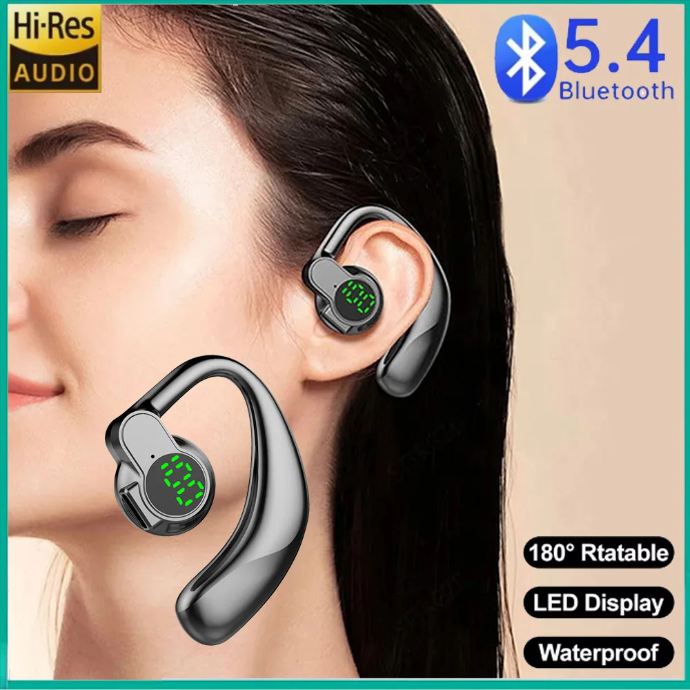 Singel ear Wireless Headphone Bluetooth5.4 Handsfree Noise Canceling 180 Rotatable Sport Digital Display Earphones With Mic
Singel ear Wireless Headphone Bluetooth5.4 Handsfree Noise Canceling 180 Rotatable Sport Digital Display Earphones With Mic