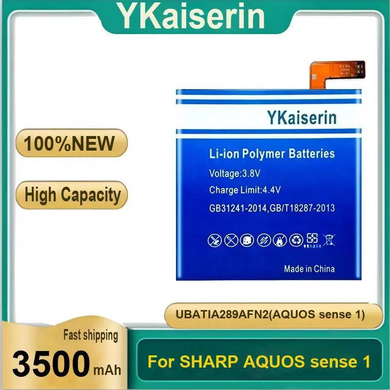 Для Sharp Aquos Sense 1 UBATIA289AFN2 3500 мАч безопасный и надежный аккумулятор для мобильного телефона
Для Sharp Aquos Sense 1 UBATIA289AFN2 3500 мАч безопасный и надежный аккумулятор для мобильного телефона