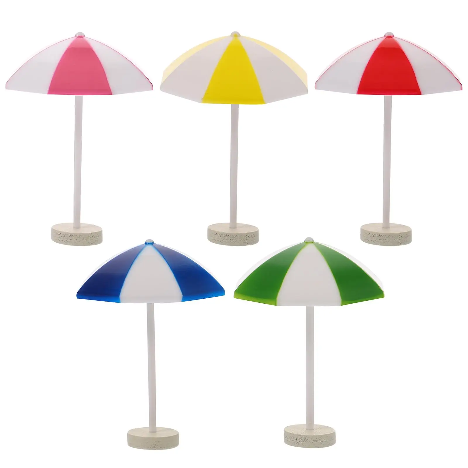5 Pcs Mini Parasols Beach Adornment Microlandscape Decorations Red Blue Yellow Pink Models Home Office Decor
5 Pcs Mini Parasols Beach Adornment Microlandscape Decorations Red Blue Yellow Pink Models Home Office Decor