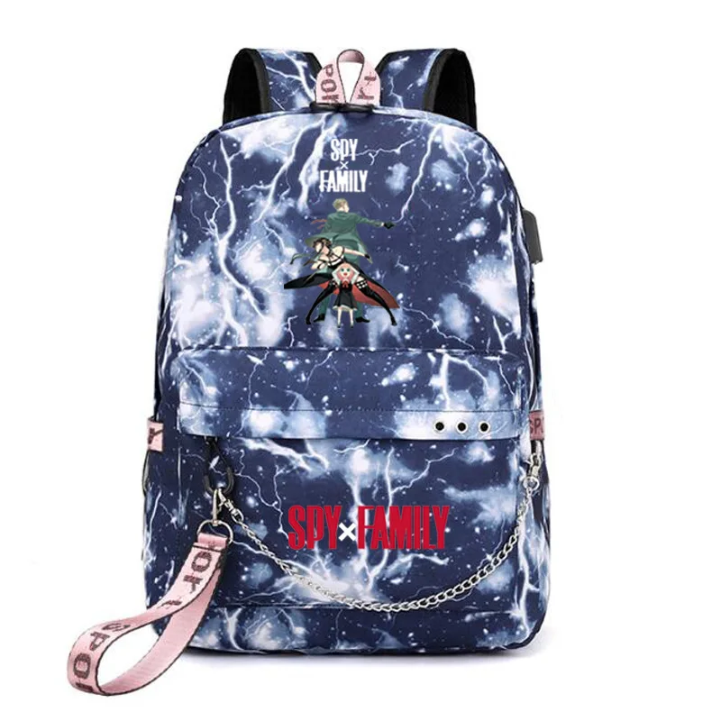 Popular Youthful School Bag Unisex SPY FAMILY Travel Bags Usb Rechargeable Oxford Waterproof Notebook Shoulder Backpacks
Popular Youthful School Bag Unisex SPY FAMILY Travel Bags Usb Rechargeable Oxford Waterproof Notebook Shoulder Backpacks