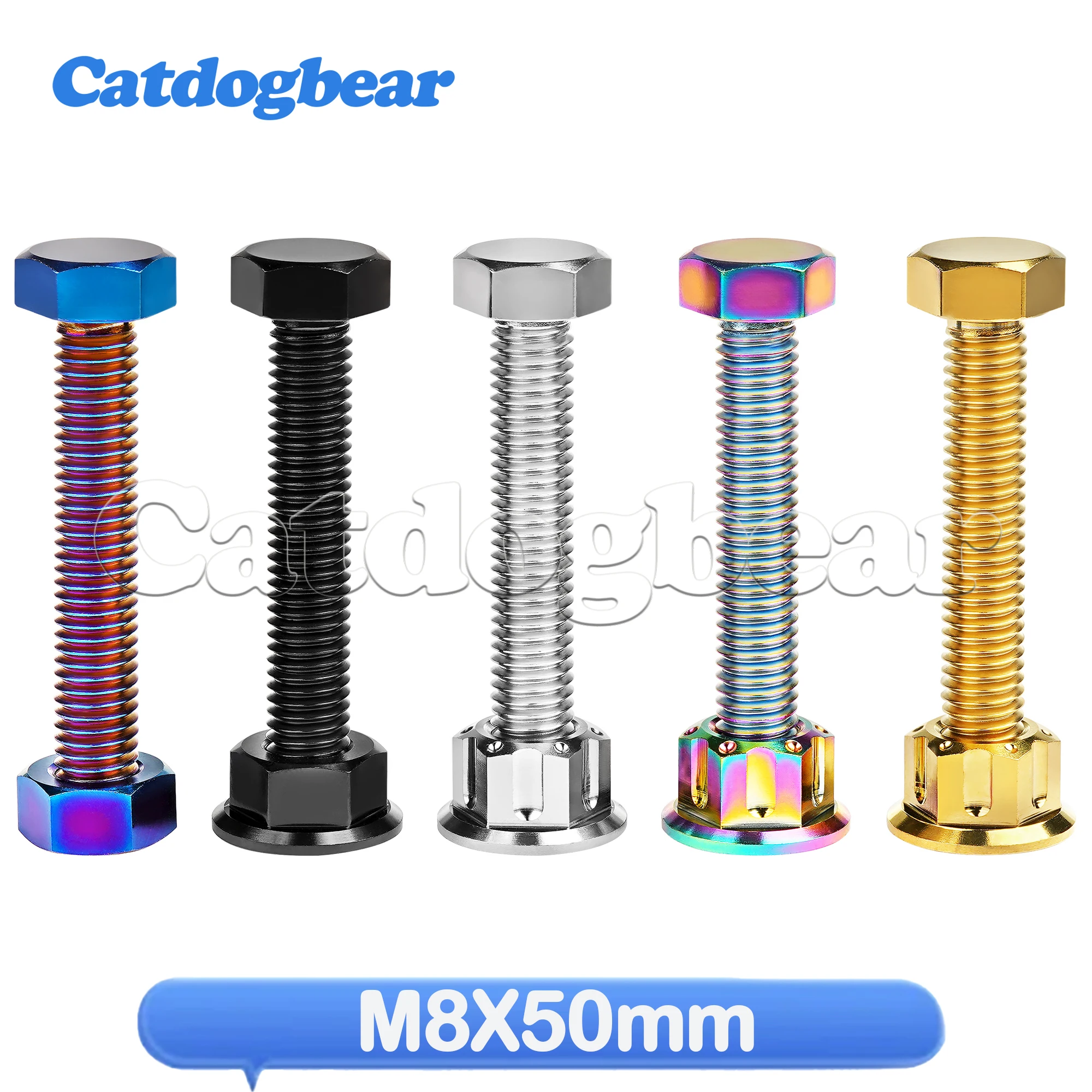 Catdogbear Titanium Bolt M8x50 Fancy Pitch 1.25mm For Motorcycle Chain Tension Adjuster
Catdogbear Titanium Bolt M8x50 Fancy Pitch 1.25mm For Motorcycle Chain Tension Adjuster