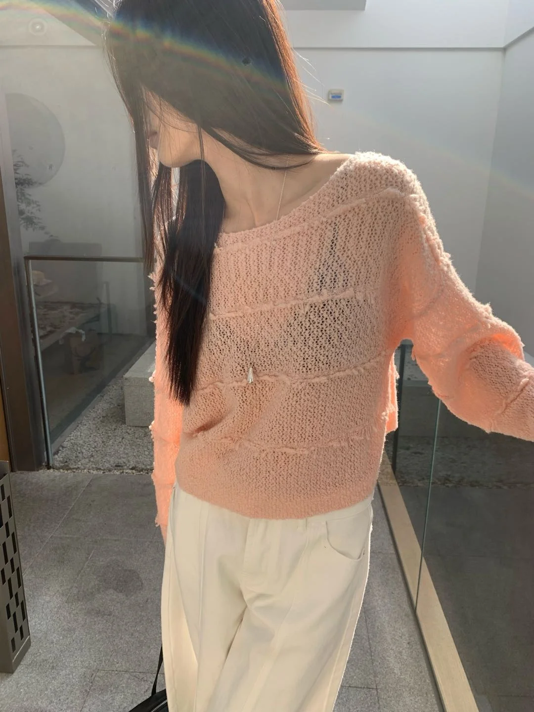 Fashionable Hollow out round Neck Knitwear Women's Tassel Trim Slimming Style Commute Wind Long Sleeve Regular Length Pure Color
Fashionable Hollow out round Neck Knitwear Women's Tassel Trim Slimming Style Commute Wind Long Sleeve Regular Length Pure Color
