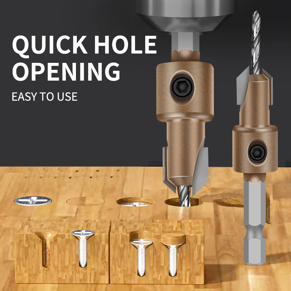 For Efficient Screw Installation 10mm Alloy Countersink Drill Bit 8mm Alloy Drill Bit Efficient Fastening Tool
For Efficient Screw Installation 10mm Alloy Countersink Drill Bit 8mm Alloy Drill Bit Efficient Fastening Tool