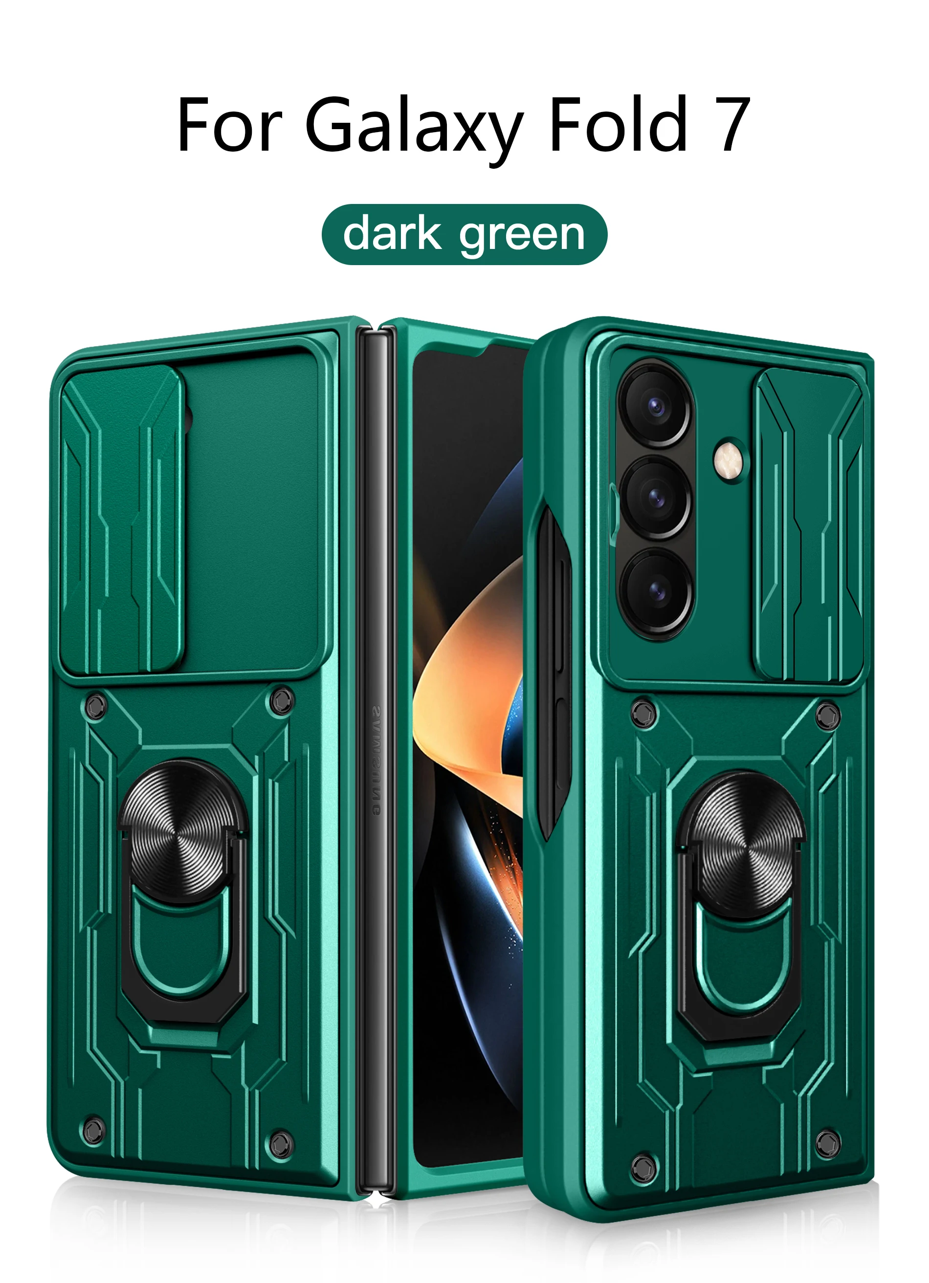 For Samsung Galaxy Z Fold7 Case Samsung Z Fold 7 Rugged Armor Magnetic Bracket card storage Case Slide Camera Protection Cover
For Samsung Galaxy Z Fold7 Case Samsung Z Fold 7 Rugged Armor Magnetic Bracket card storage Case Slide Camera Protection Cover