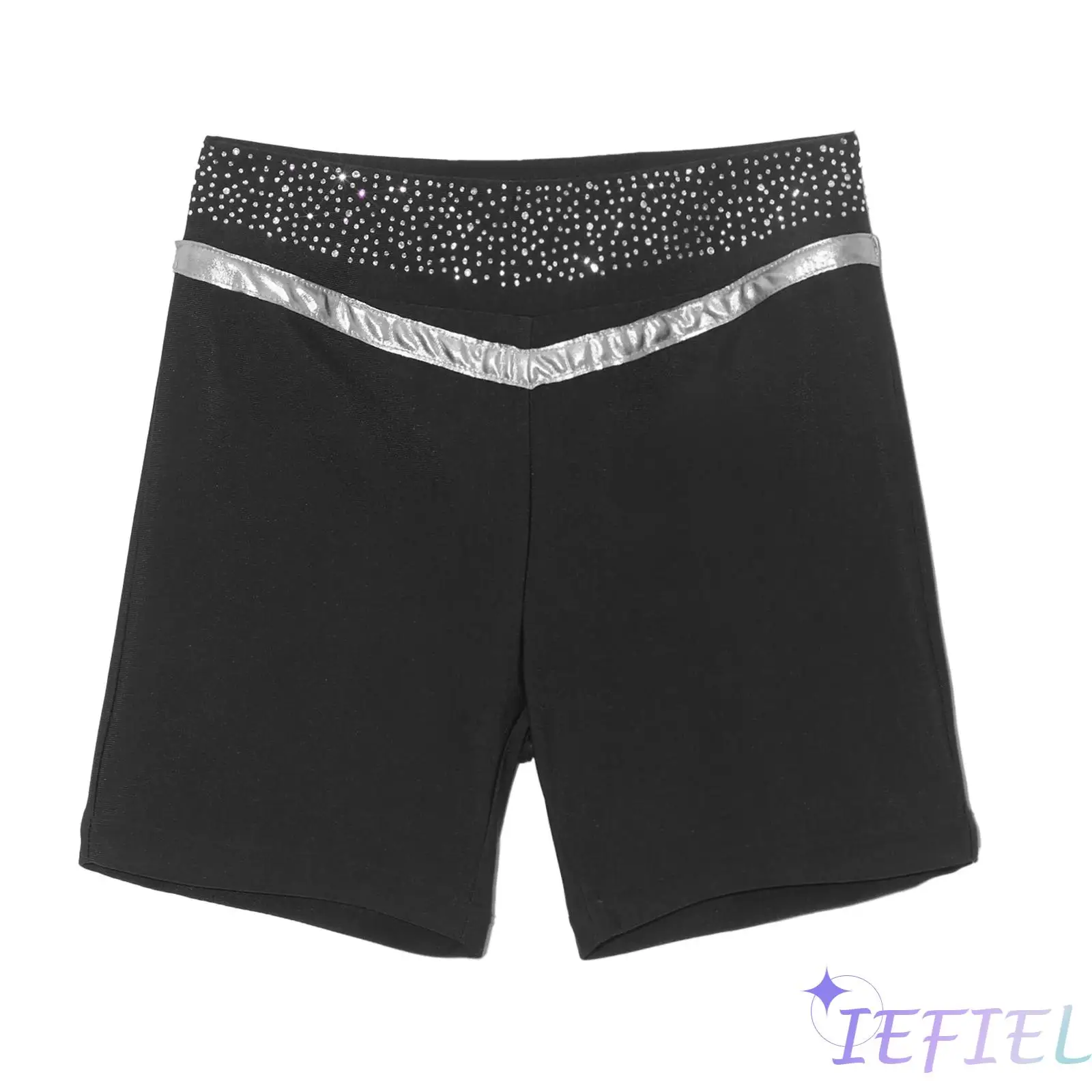 Girls Ballet Latin Dance Costume Kids Metallic Trim Shiny Rhinestones Elastic Waistband Shorts for Lyrical Modern Dance Practice
Girls Ballet Latin Dance Costume Kids Metallic Trim Shiny Rhinestones Elastic Waistband Shorts for Lyrical Modern Dance Practice