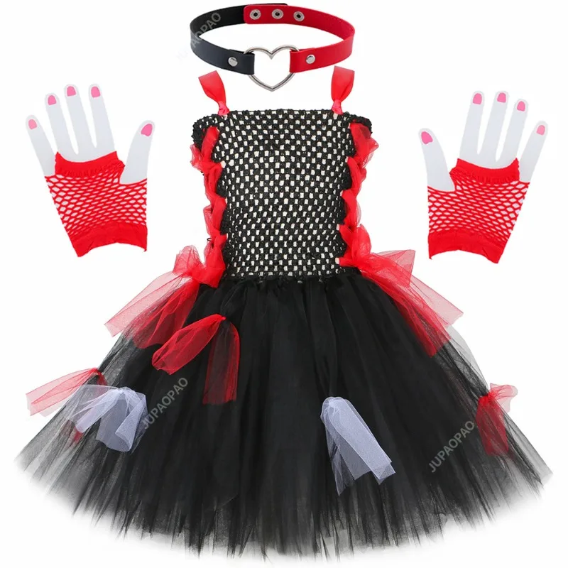Scary Zombie Kids Halloween Costume Set Black Red Vampire Girls Tutu Princess Dress Tulle Dresses Halloween Children Clothing-BC
Scary Zombie Kids Halloween Costume Set Black Red Vampire Girls Tutu Princess Dress Tulle Dresses Halloween Children Clothing-BC