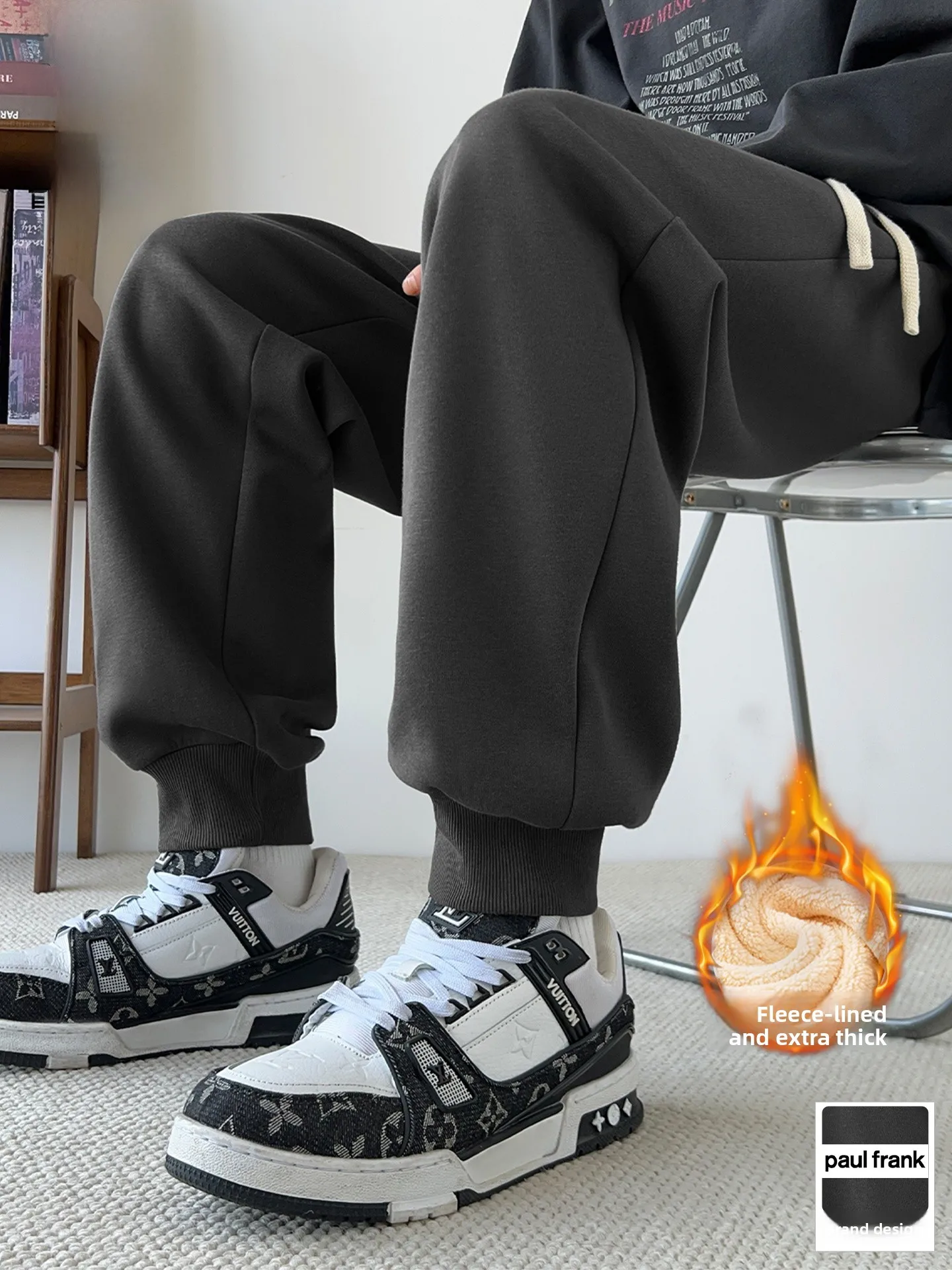 Мужские зимние теплые брюки из овечьего флиса с манжетами, износостойкие повседневные брюки свободного кроя со средней посадкой, длинные штаны
Мужские зимние теплые брюки из овечьего флиса с манжетами, износостойкие повседневные брюки свободного кроя со средней посадкой, длинные штаны