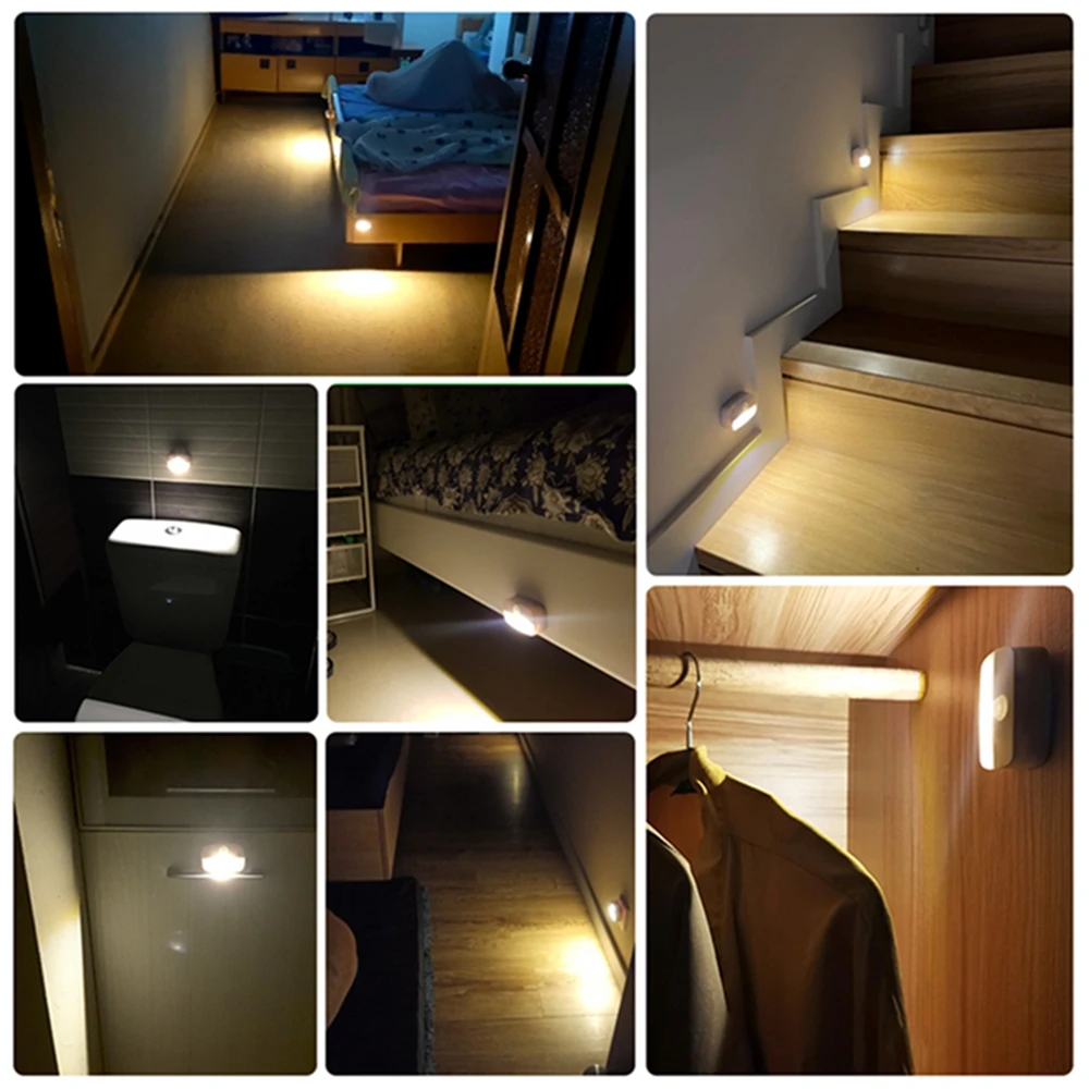 Motion Sensor LED Night Light Battery Operated Stick-On Wall Light for Hallway Stair Bathroom Bedroom Auto On/Off Dimmable
Motion Sensor LED Night Light Battery Operated Stick-On Wall Light for Hallway Stair Bathroom Bedroom Auto On/Off Dimmable