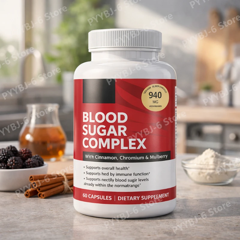 Blood Sugar Complex–20 Active Ingredients Including Cinnamon Chromium Bitter Melon Mulberry 60Capsules Supports Immune Function
Blood Sugar Complex–20 Active Ingredients Including Cinnamon Chromium Bitter Melon Mulberry 60Capsules Supports Immune Function