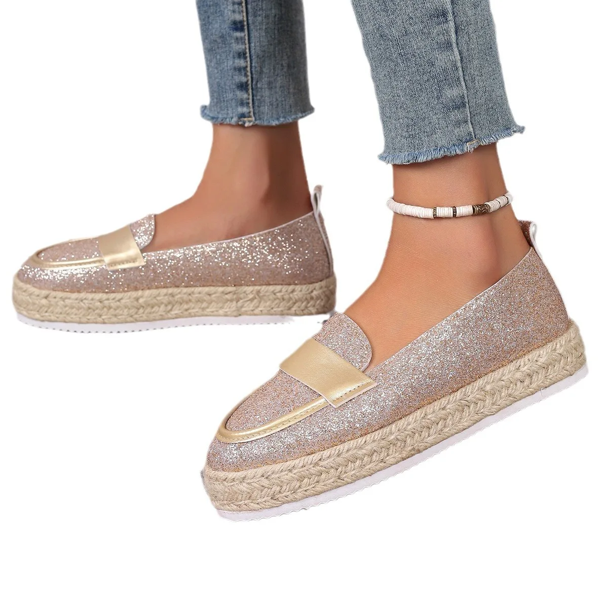 Gold Women Shoes Flats New Low Top Summer Autumn Shoes Women Loafers Casual High Quality Shoes Fashion Flat Sneakers Woman 35-43
Gold Women Shoes Flats New Low Top Summer Autumn Shoes Women Loafers Casual High Quality Shoes Fashion Flat Sneakers Woman 35-43