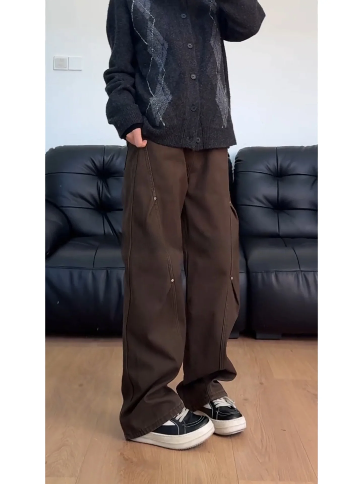 Cleanfit Men's Workwear Pants Autumn Winter Coffee Color Pleated Denim Knife Fleece Lined Straight Leg Jeans Casual Trou...
Cleanfit Men's Workwear Pants Autumn Winter Coffee Color Pleated Denim Knife Fleece Lined Straight Leg Jeans Casual Trou...