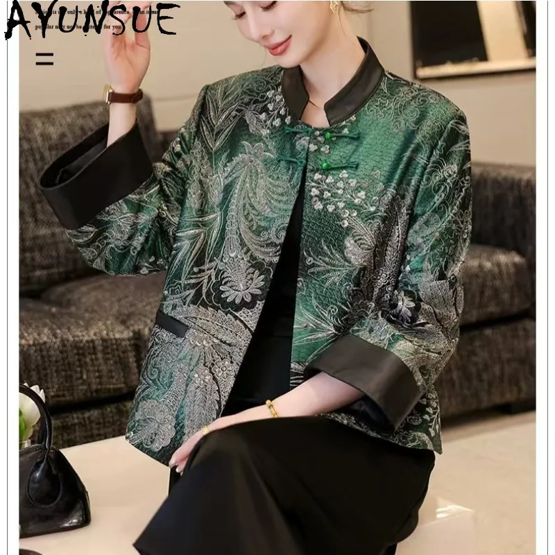 AYUNSUE Real Leather Jacket Woman Chinese Style Printed Sheepskin Jackets for Woman Fashion Stand Collar Tops Woman Clothes
AYUNSUE Real Leather Jacket Woman Chinese Style Printed Sheepskin Jackets for Woman Fashion Stand Collar Tops Woman Clothes