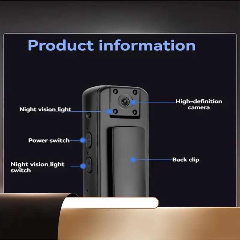 HD 1080P Body Camera With Night Vision Wifi And 180 Degree Rotatable Lens Security Wearable Cam For Outdoor Activities-X64A
HD 1080P Body Camera With Night Vision Wifi And 180 Degree Rotatable Lens Security Wearable Cam For Outdoor Activities-X64A