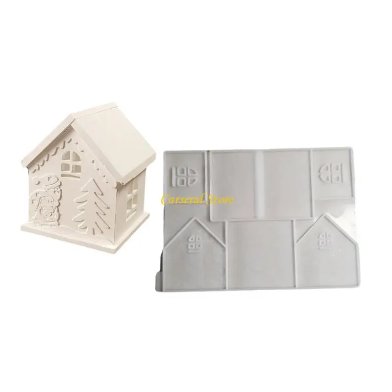 M4YF Flexible Sturdy Silicone Epoxy Resin Castes Mold Christmas House Shaped Molds Accessory for Craft and Home Decoration 
M4YF Flexible Sturdy Silicone Epoxy Resin Castes Mold Christmas House Shaped Molds Accessory for Craft and Home Decoration