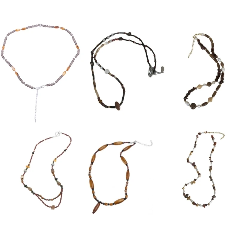 Long Beaded Necklaces Retro Pendant Necklace Hand-making Jewelry Stone Beaded Necklace Resin Material Gift for Women Men
Long Beaded Necklaces Retro Pendant Necklace Hand-making Jewelry Stone Beaded Necklace Resin Material Gift for Women Men