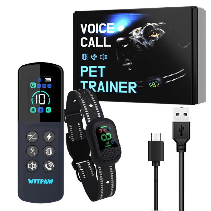 Dog Training Collar 4900FT Remote Range With Call Function,IP67 Waterproof Rechargeable Rechargeable E-Collar for Dogs 10-120Ibs
Dog Training Collar 4900FT Remote Range With Call Function,IP67 Waterproof Rechargeable Rechargeable E-Collar for Dogs 10-120Ibs