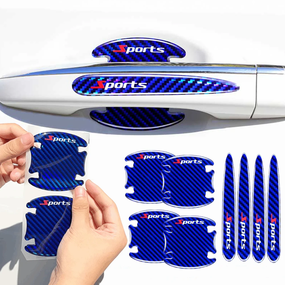 4pcs Car Door Handle Anti Scratch Stickers Carbon Fiber Sports Protector Stickers Decor Decal Car Exterior Styling Accessories
4pcs Car Door Handle Anti Scratch Stickers Carbon Fiber Sports Protector Stickers Decor Decal Car Exterior Styling Accessories