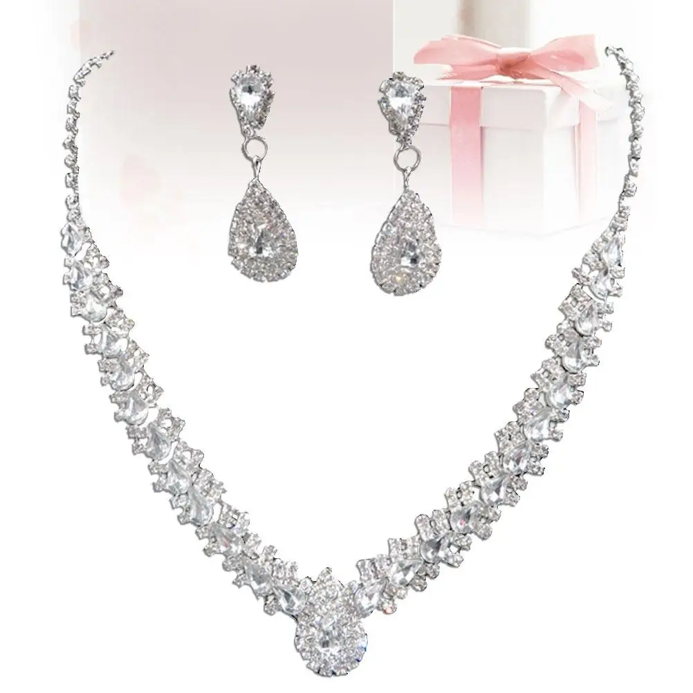 Water Drop Necklace Set Bridal Earrings Jewelry Sets for Wedding Party Prom Anti Rust Corrosion Resistant Lightweight Casual
Water Drop Necklace Set Bridal Earrings Jewelry Sets for Wedding Party Prom Anti Rust Corrosion Resistant Lightweight Casual