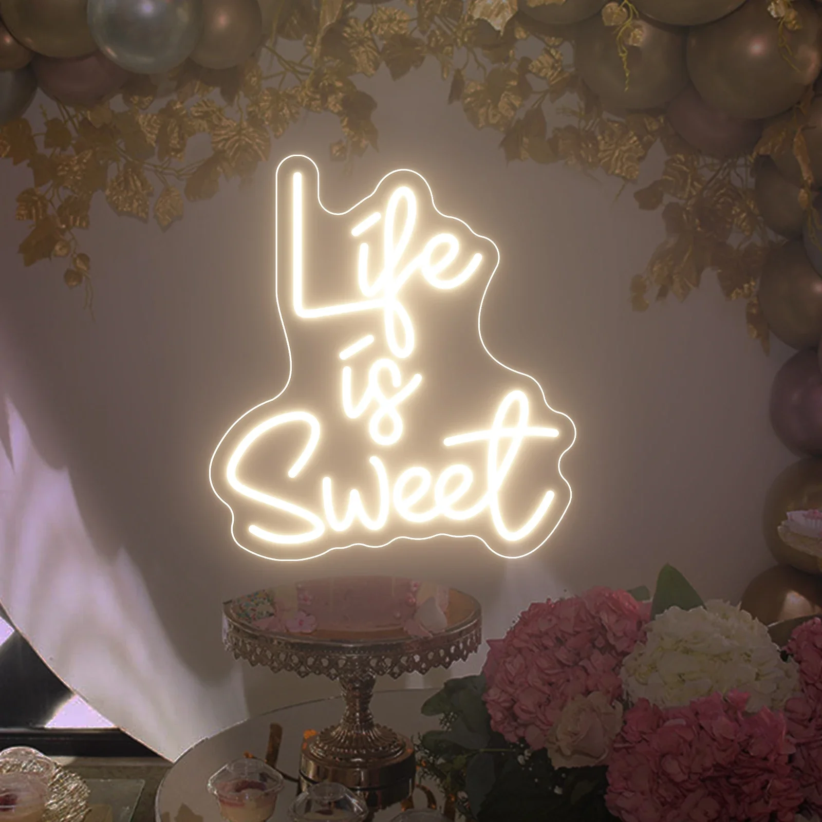 Life Is Sweet Neon Light for Decor, Party, Home, Bedroom, Atmosphere, Birthday Gift, Lamps, Valentine Day, New Year Day Decor
Life Is Sweet Neon Light for Decor, Party, Home, Bedroom, Atmosphere, Birthday Gift, Lamps, Valentine Day, New Year Day Decor