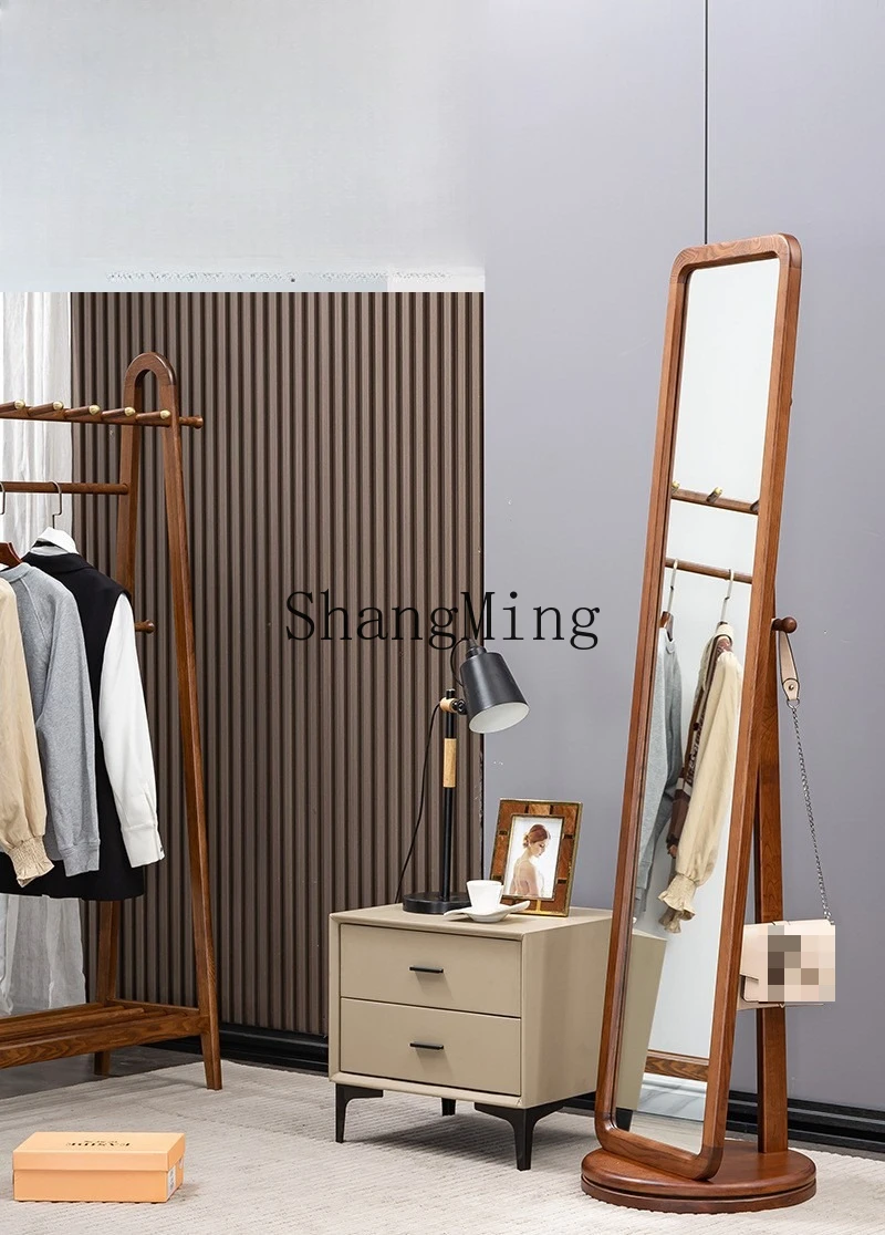 FG solid wood floor-to-ceiling full-length mirror rotatable coat rack integrated ash wood decorative mirror
FG solid wood floor-to-ceiling full-length mirror rotatable coat rack integrated ash wood decorative mirror