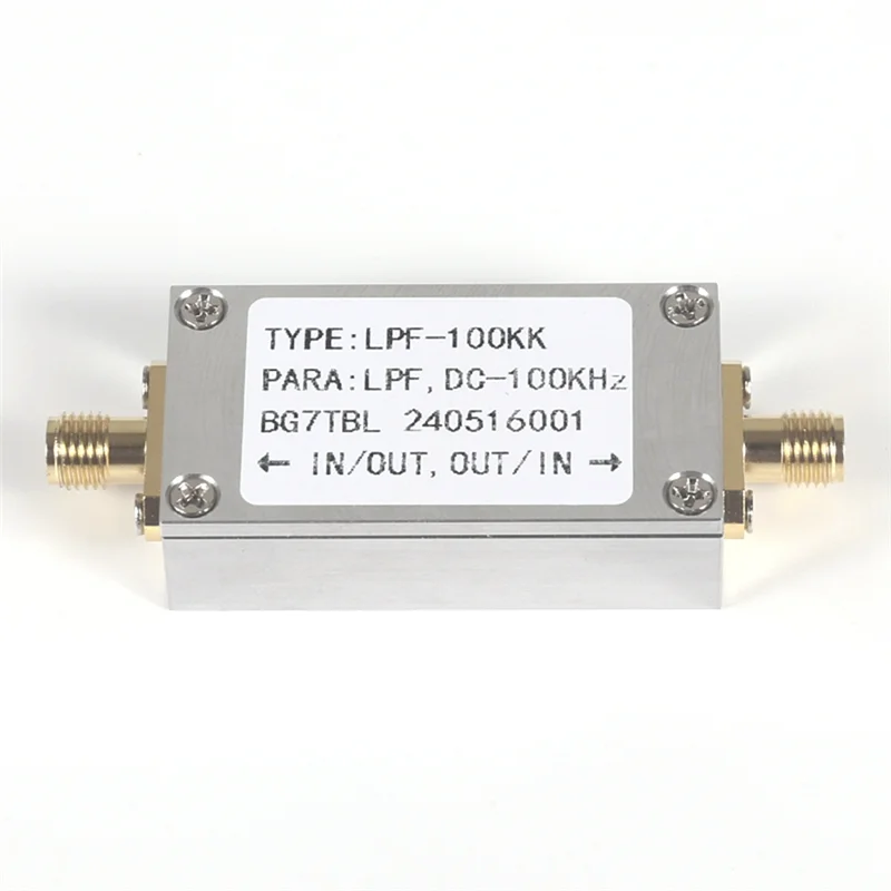 Высококачественный фильтр нижних частот LC LPF 100K DC-100KHZ Интерфейс SMA LPF для FM
Высококачественный фильтр нижних частот LC LPF 100K DC-100KHZ Интерфейс SMA LPF для FM