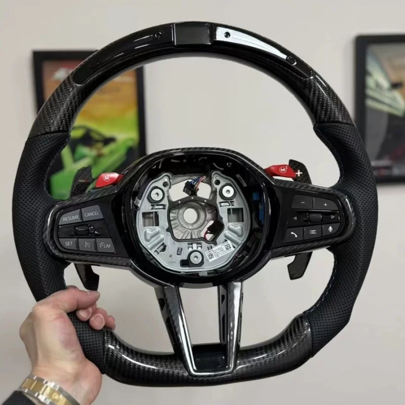 Customized Carbon Fiber Leather Car Steering Wheel For BMW M3 G80 M4 G82 M5 F90 M8 X3 X4 X5 X6 G30 G20 G05 Steering Wheel
Customized Carbon Fiber Leather Car Steering Wheel For BMW M3 G80 M4 G82 M5 F90 M8 X3 X4 X5 X6 G30 G20 G05 Steering Wheel