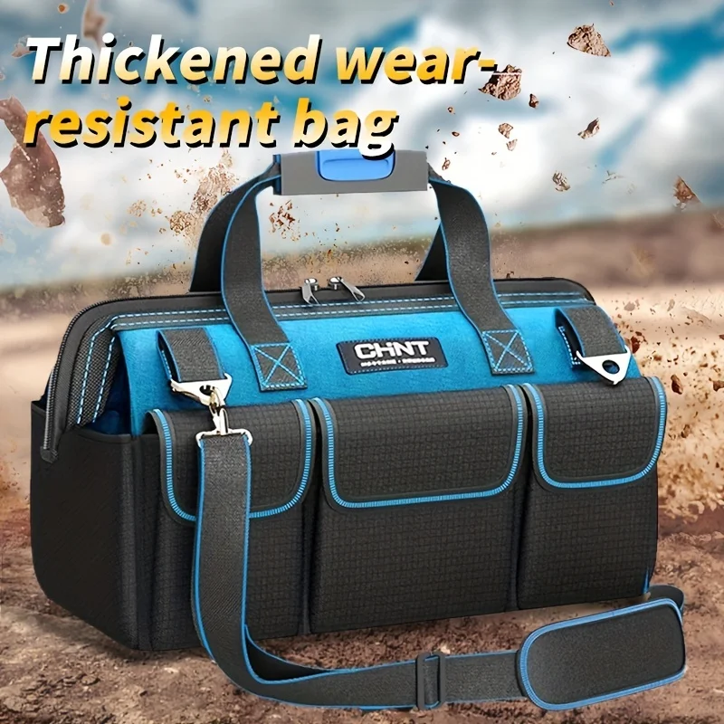 Multifunctional Large Capacity Waterproof Wear-Resistant Thickened Tool Bag with Multi-Pocket for Electrician Toolkit Storage
Multifunctional Large Capacity Waterproof Wear-Resistant Thickened Tool Bag with Multi-Pocket for Electrician Toolkit Storage